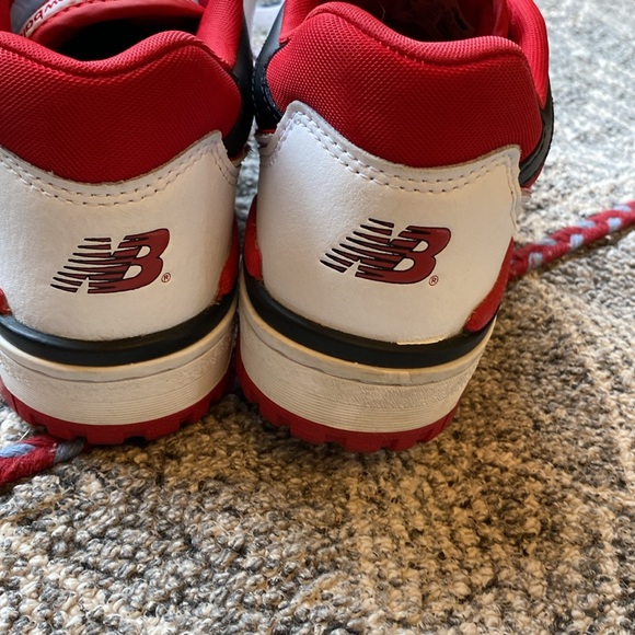 New Balance 550 white/red size 7 - Picture 7 of 9